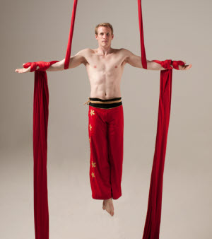 Male silk performer